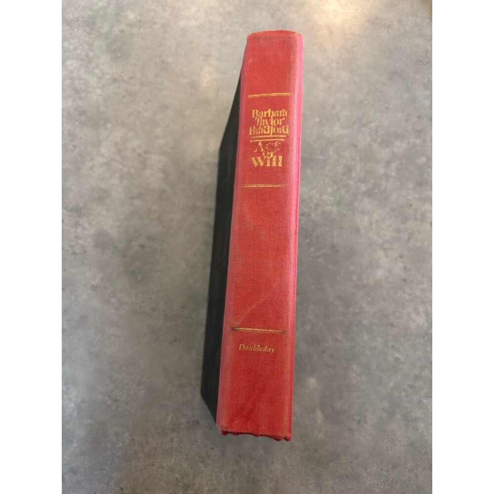 Act of Will by Barbara Taylor Bradford (Hardcover) 1986 First Edition